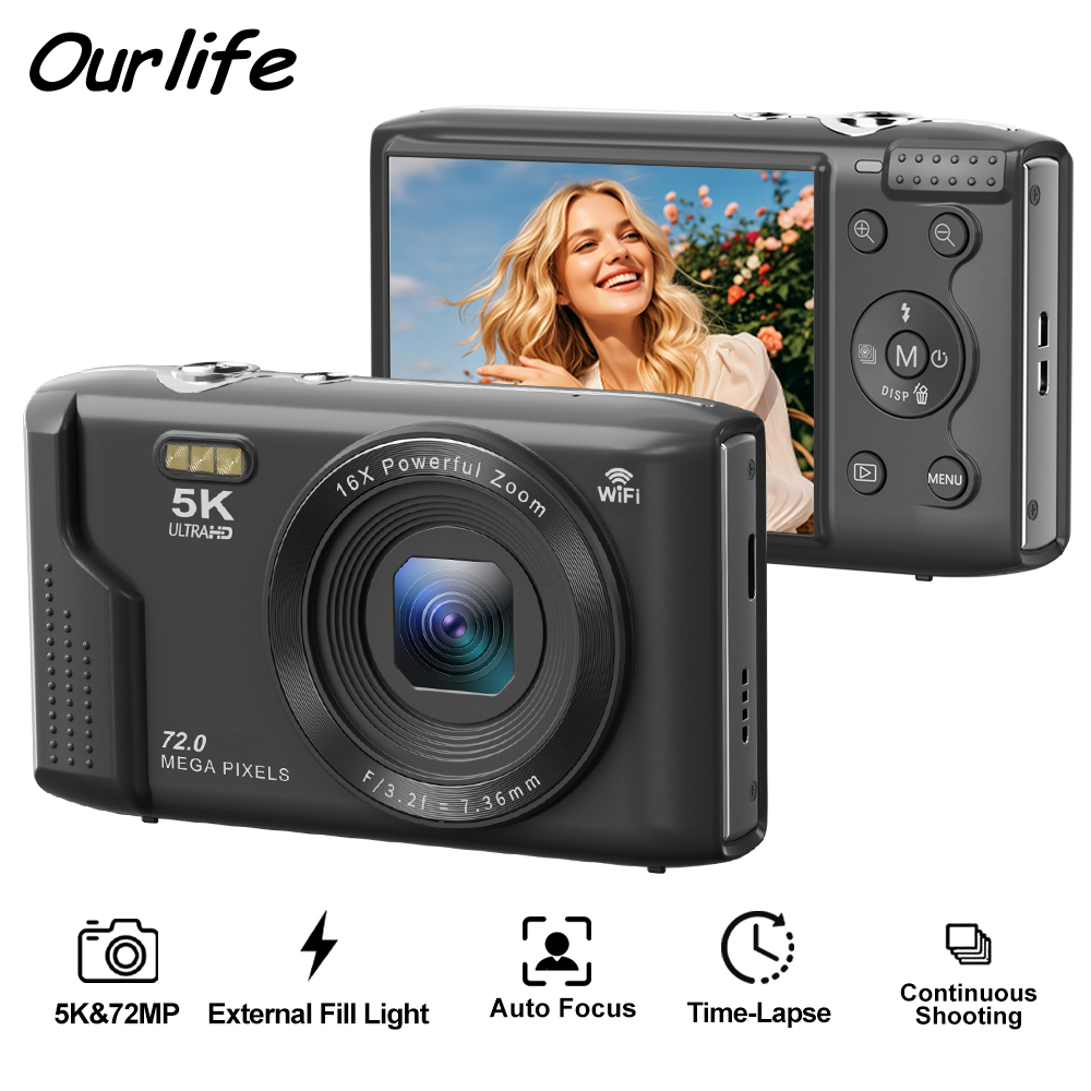 Canon Camera Eos R50 - Ourlife Compact Digital Camera 5K 72MP