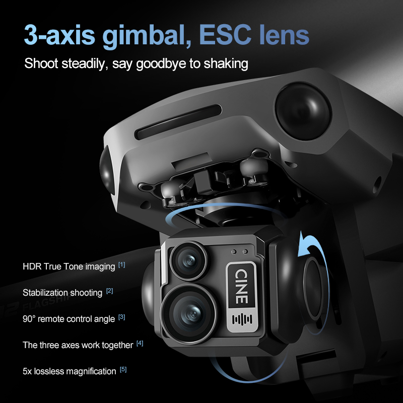 8K 3 Axis Gimbal Brushless 7.2 - Rc Helicopter Electric recension och pris