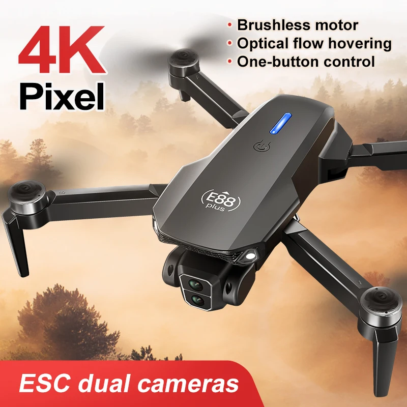 New E88 Plus Quadcopter Drone: - Rc Helicopter Electric recension och pris