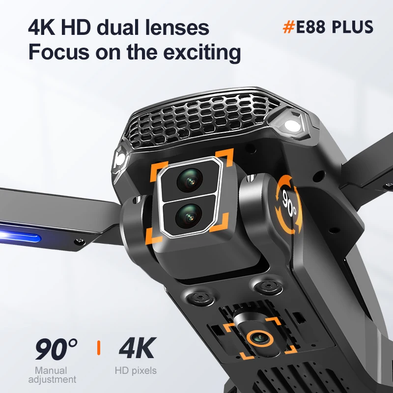 New E88 Plus Quadcopter Drone: - Rc Helicopter Electric recension och pris