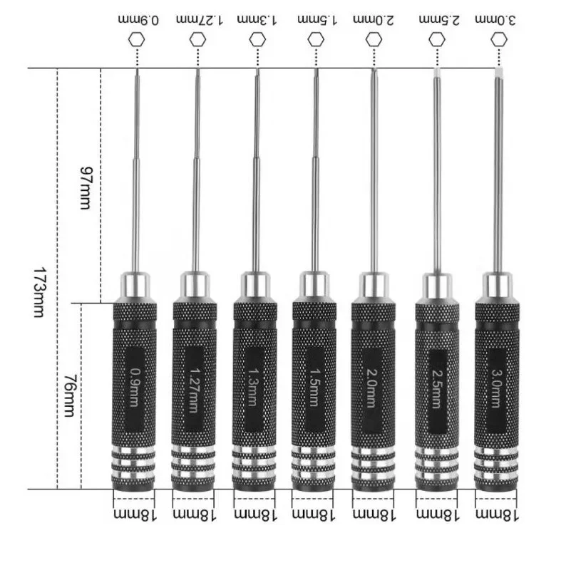 Hex Driver 7/4PCS Hex Allen Sc - Rc Helicopter Tool Kit recension och pris